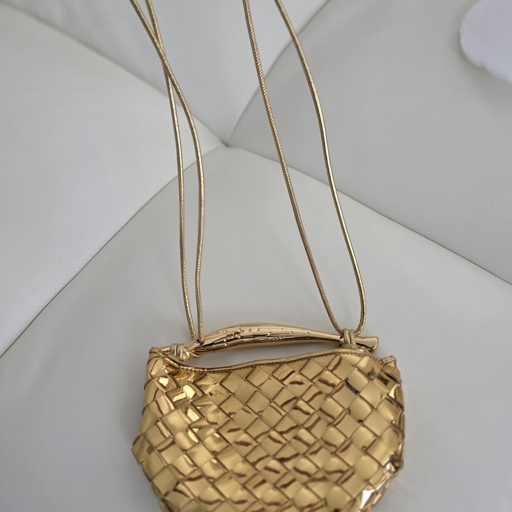 Bottega Veneta Metallic Gold Mini Bag